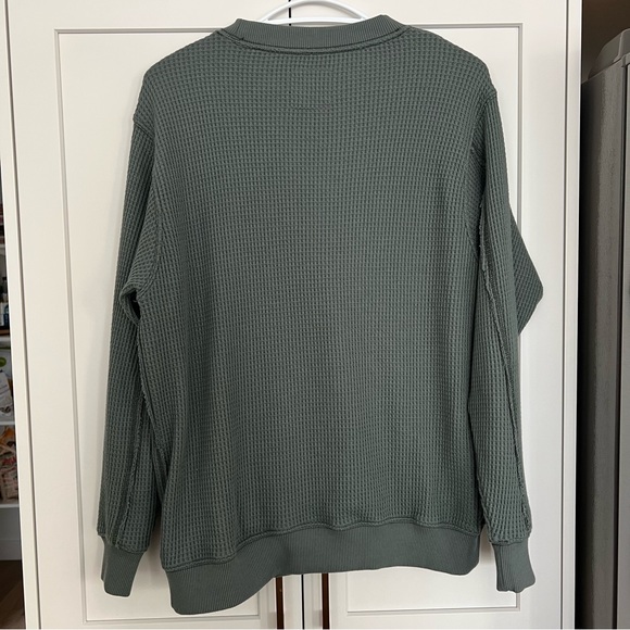 Aerie Waffle Knit Sweat Shirt - Picture 4 of 5